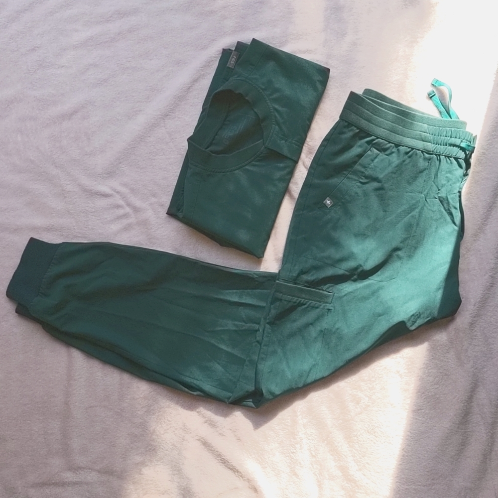 Caribbean Blue FIONLITE Hidmo - Cargo Jogger scrub pants